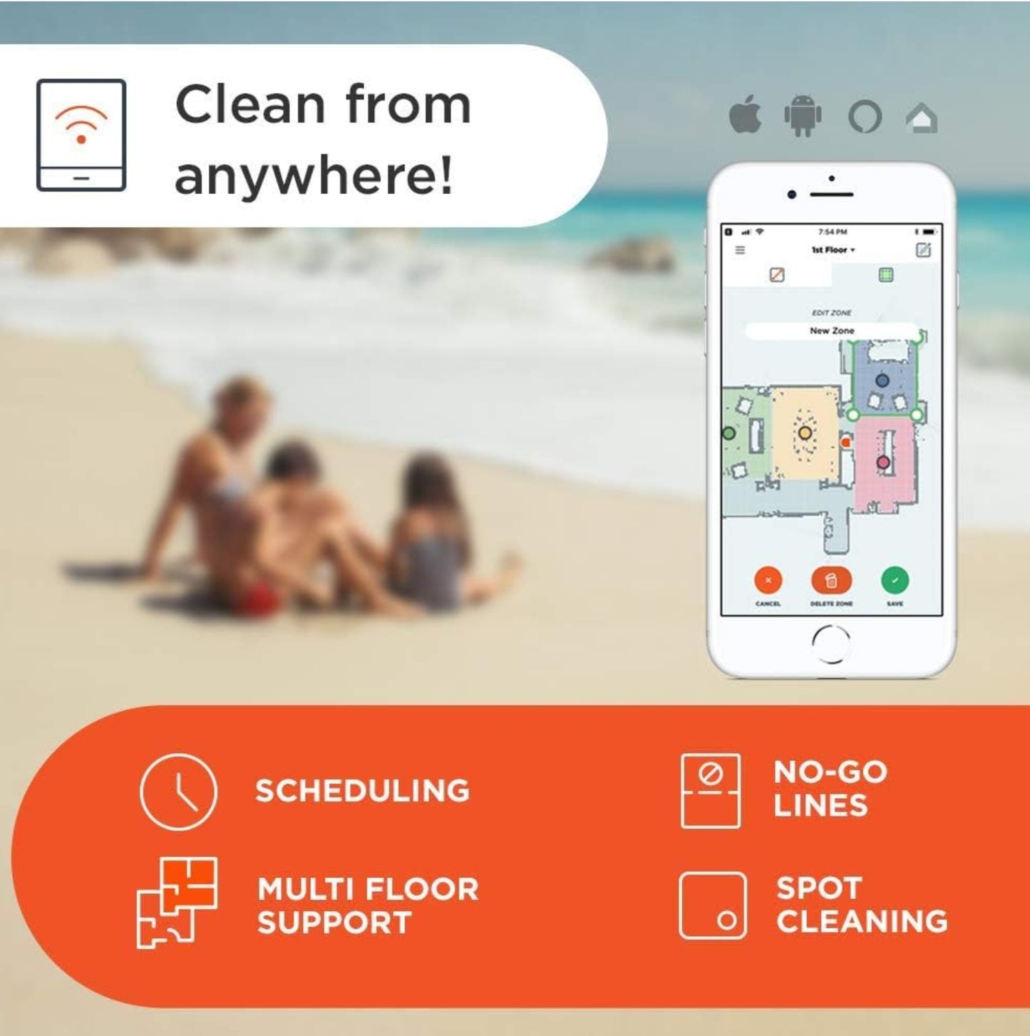 Neato Robotics Botvac D7 Connected Robot Vacuum - Laser Navigation, Wi-Fi Connectivity