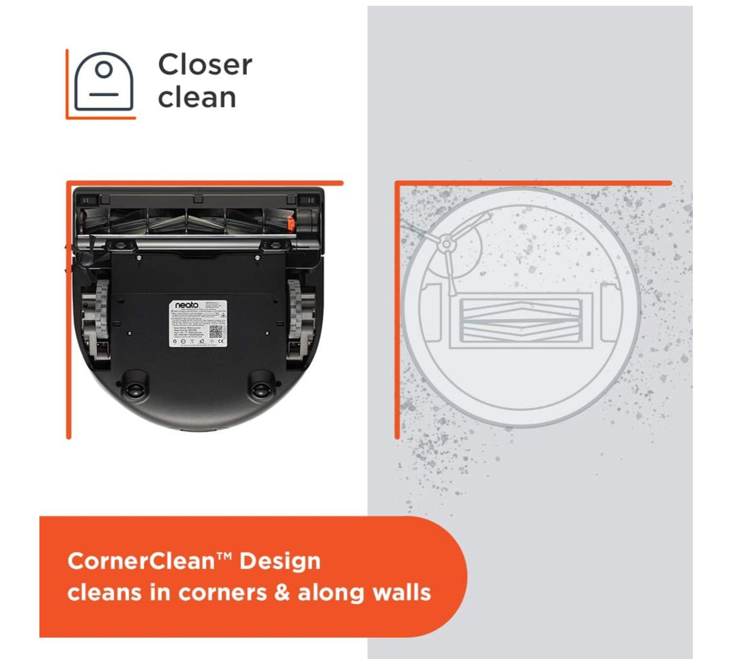 Neato Robotics Botvac D7 Connected Robot Vacuum - Laser Navigation, Wi-Fi Connectivity